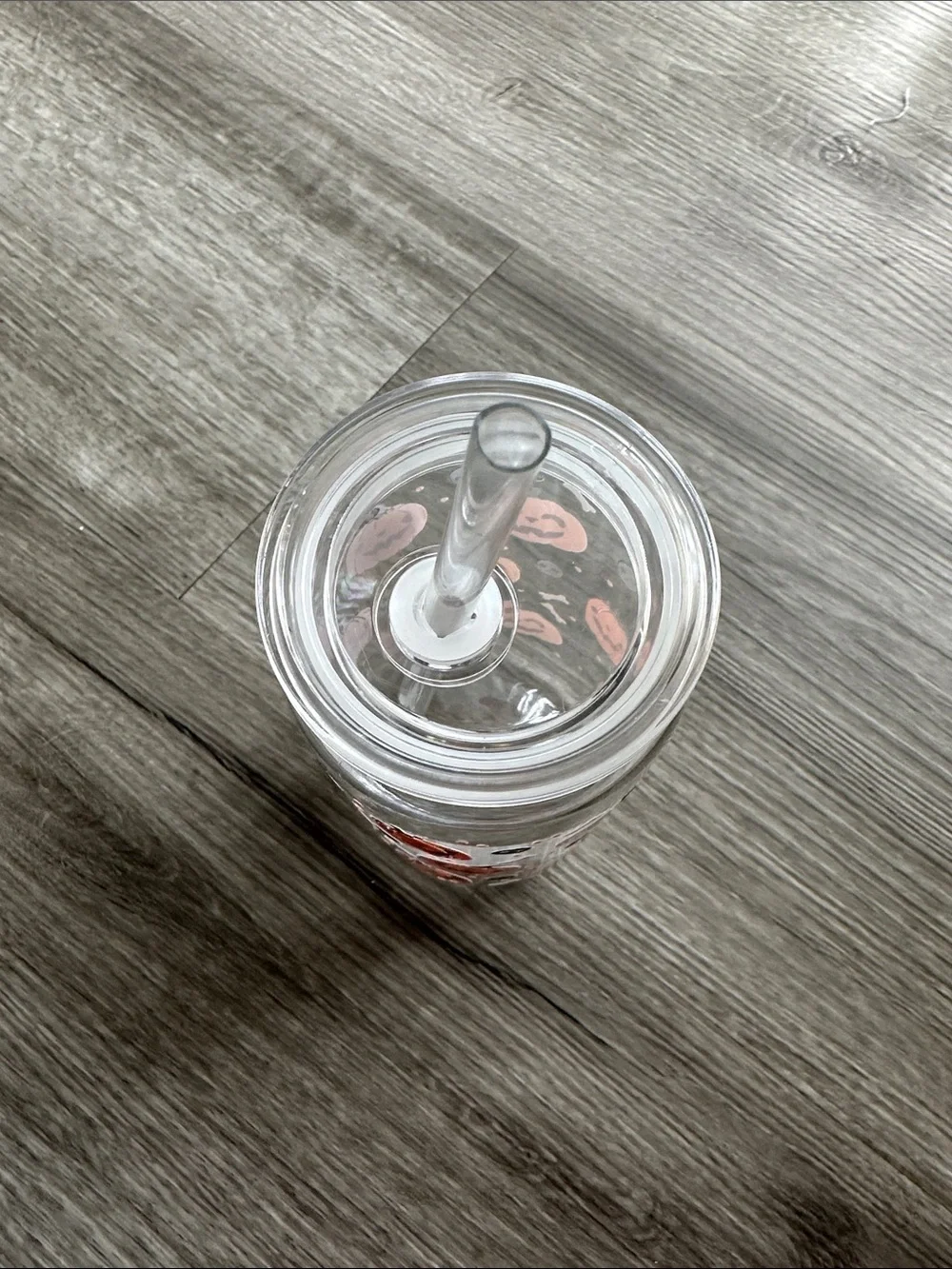 Halloween Pumpkin plastic cup with Straw - Orange Pumpkin Design